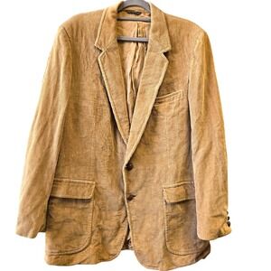 Vintage 44XL Western Country Corduroy Mens Blazer Sport Coat Elbow Patc